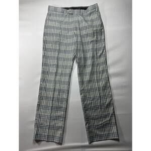 Galvin Green Men's Straight Leg Plaid Performance Golf Pants - Size 36x32